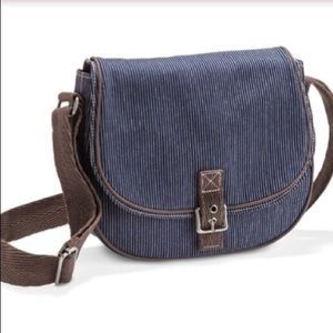 Thirty-One Crossbody Purse Jean Striped